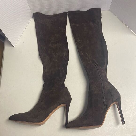 SHOEDAZZLE Ysabel Women’s Heeled Boot Coffee Brown Size 8 New With Box - Picture 9 of 10